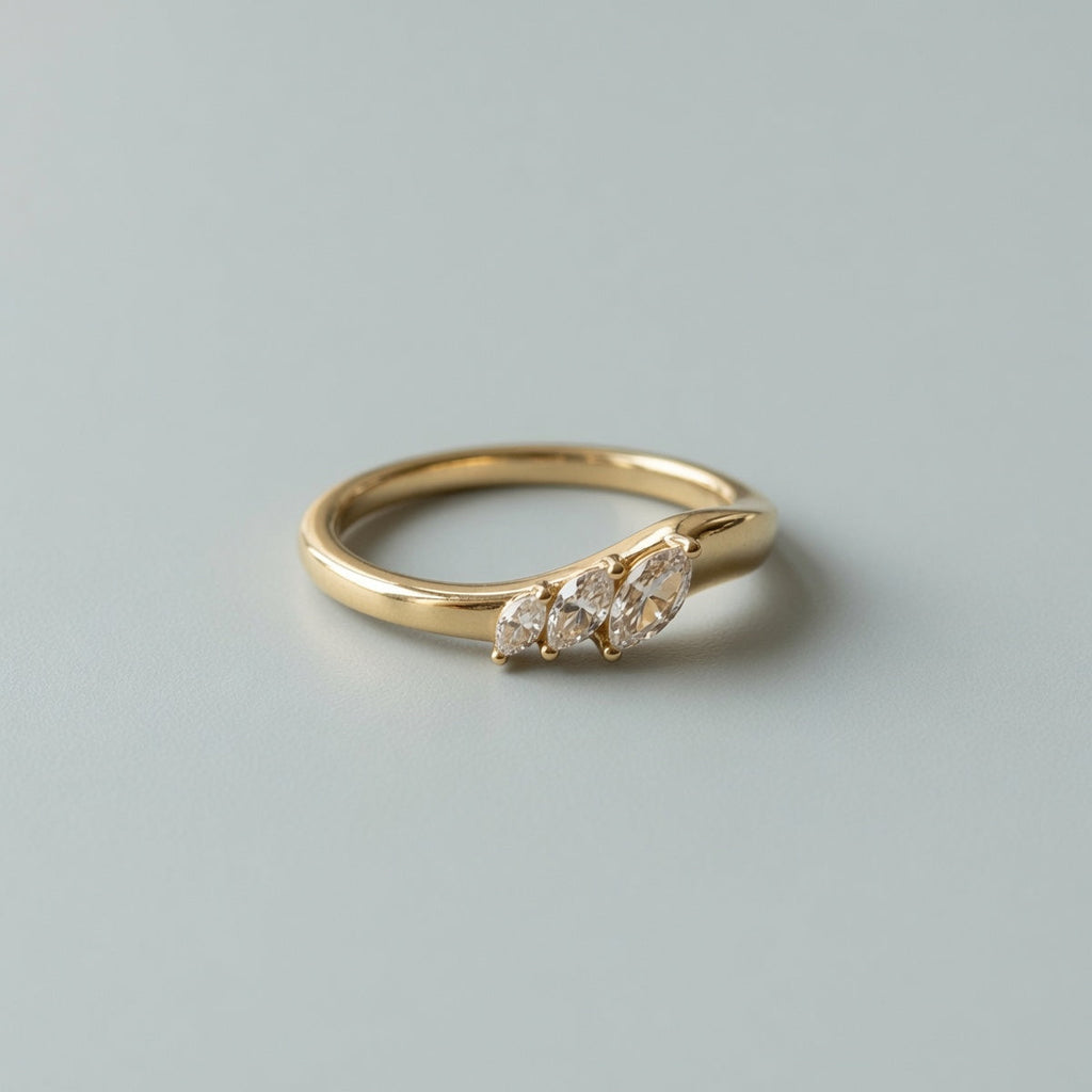 Soleil & Lune Marquise Ring
